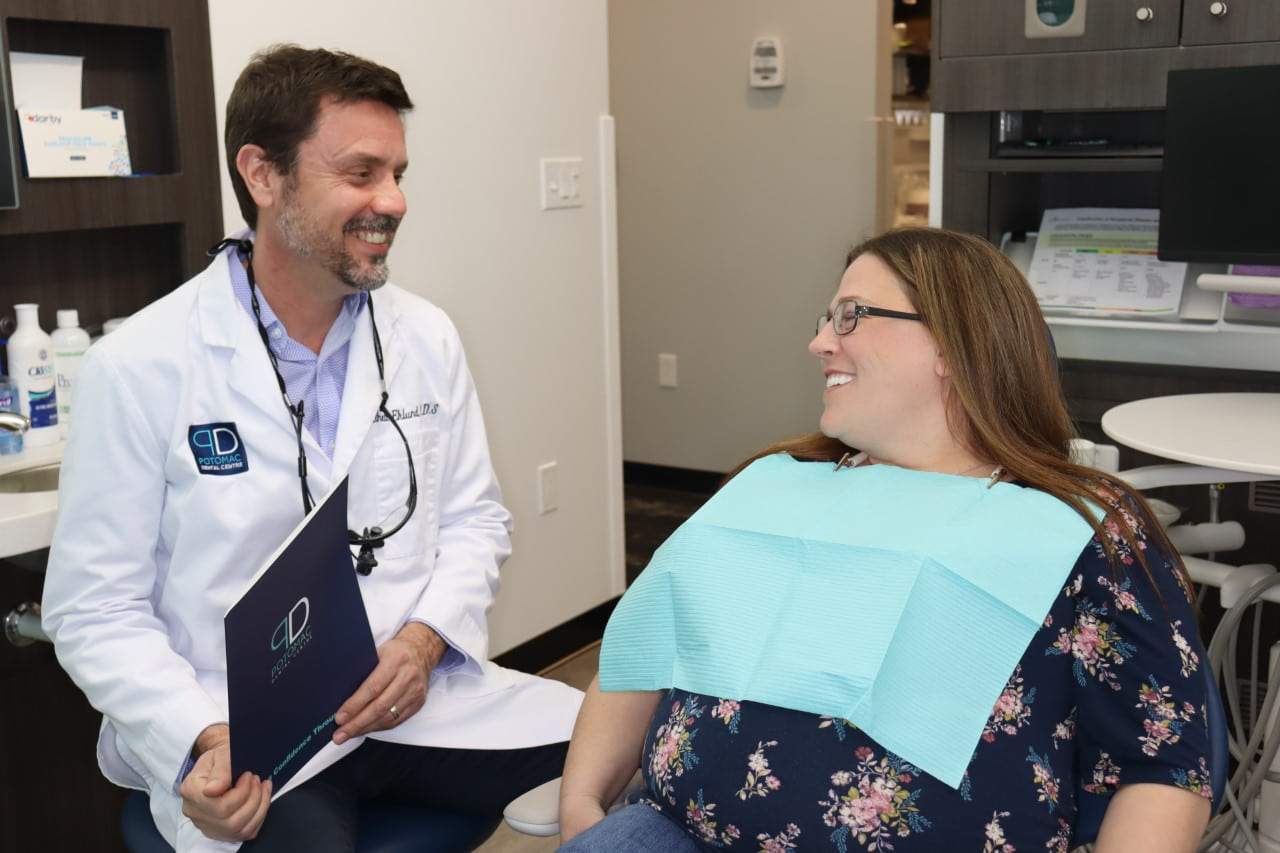 Dr. Rhett with patient